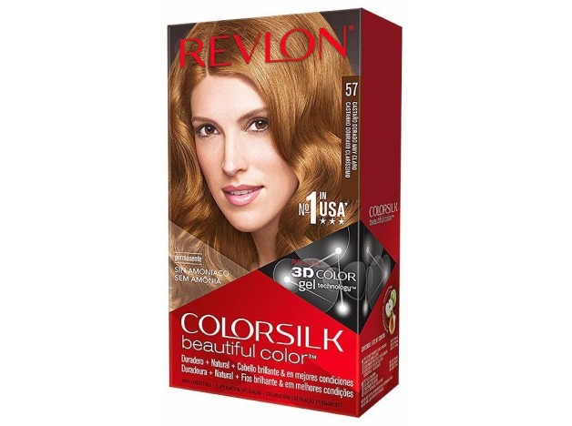 Revlon Kit Tinte Colorsilk 57 Castaño Dorado...