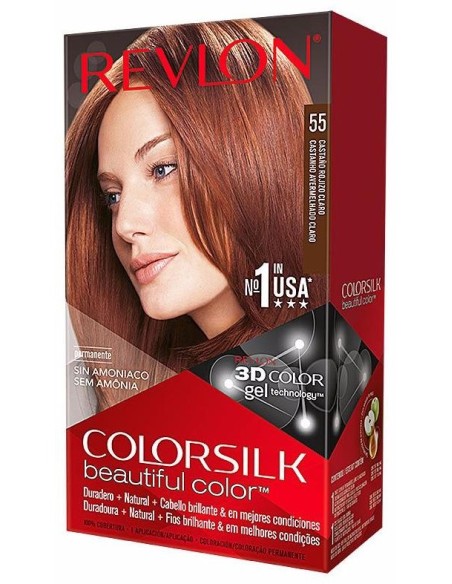 Revlon Kit Tinte Colorsilk 55 Rojizo Claro