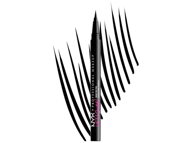 Nyx Makeup Lift %26 Snatch Lápiz De Cejas Negro...