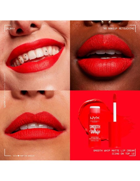 Nyx Smooth Whipe Matte Lip Cream 12 Icing On Top 4Ml