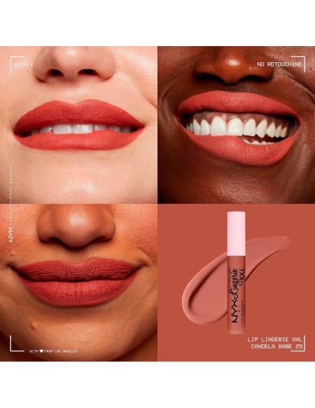Nyx Lingerie Xxl Pintalabios Líquido Nro 25 Candela Babe 4Ml