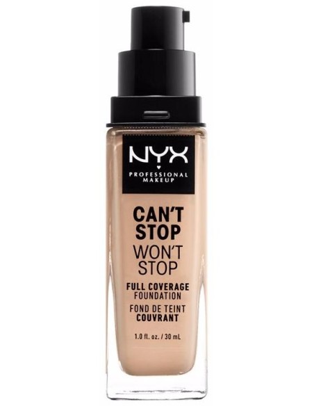 Nyx Can'T Stop Won'T Stop Full Coverage Foundation Vanilla 30 M
