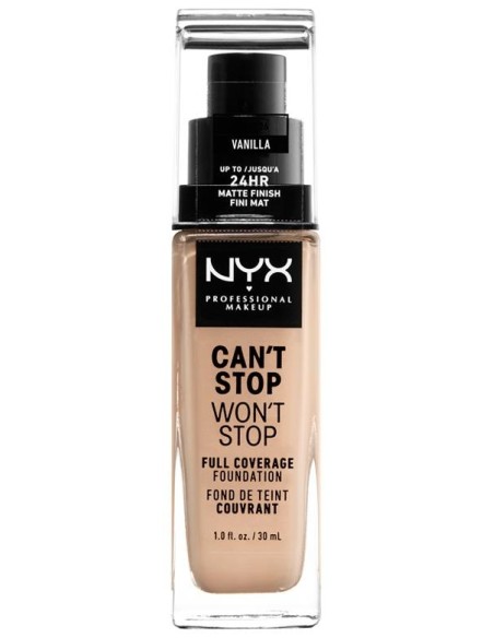 Nyx Can'T Stop Won'T Stop Full Coverage Foundation Vanilla 30 M