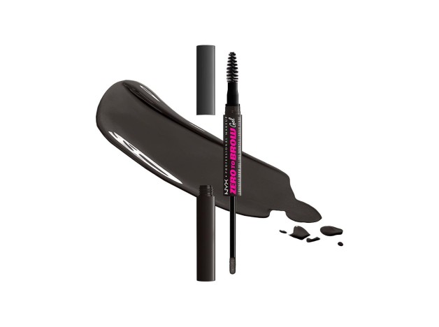 Nyx Zero To Brow Gel Nro 08 Black 2Ml