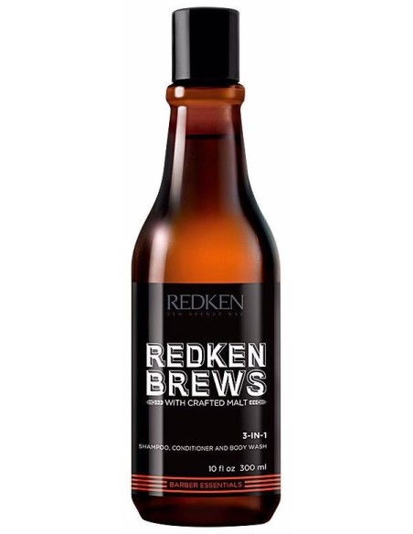 Redken Brews Champú 3 En 1 300Ml