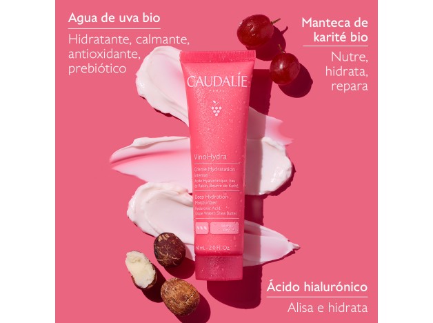 Caudalie VinoHydra Crema Hidratación Intensa 60 ml