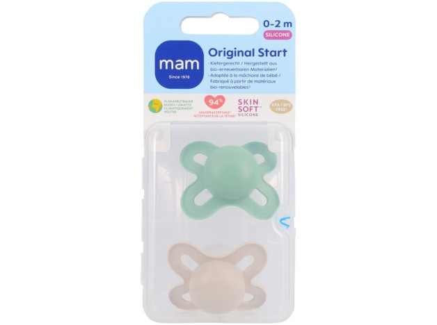 MAM Chupete Original Start Silicona 0-2 Neutro