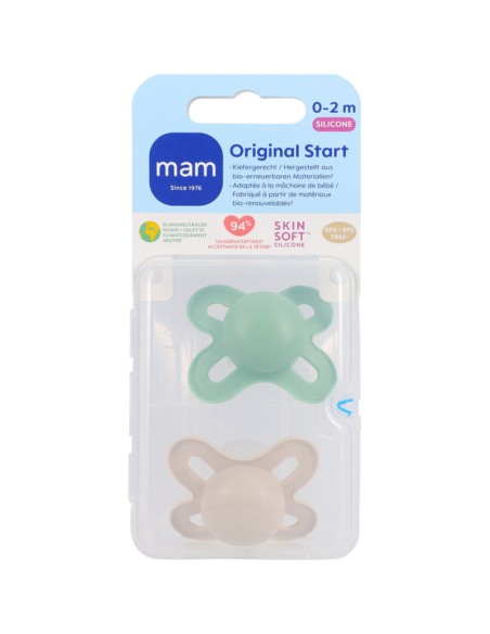 MAM Chupete Original Start Silicona 0-2 Neutro