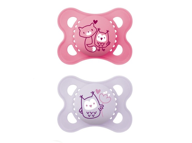 MAM Chupete Origina Pure Silicona  2-6 M Rosa
