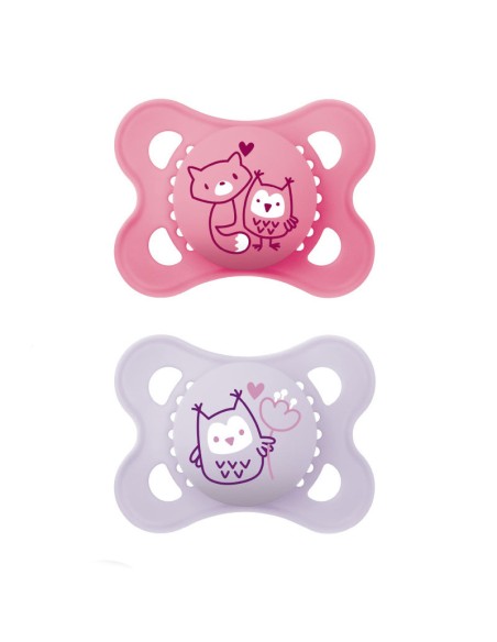 MAM Chupete Origina Pure Silicona  2-6 M Rosa