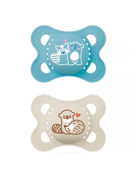 MAM Chupete Original Pure Silicona 2-6 Azul