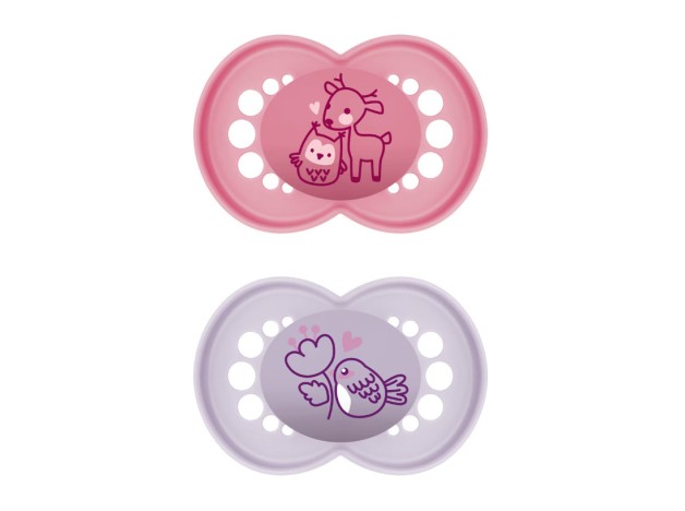 MAM Chupete Original Pure Silicona +6M Rosa