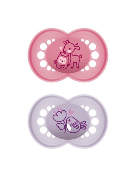 MAM Chupete Original Pure Silicona +6M Rosa