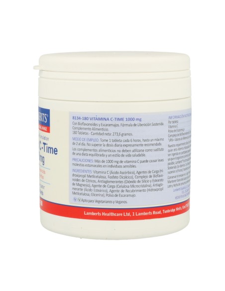 Lamberts Vitamina C-Time 1000 mg 180 cápsulas
