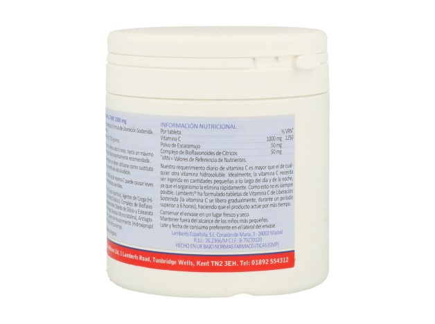 Lamberts Vitamina C-Time 1000 mg 180 cápsulas