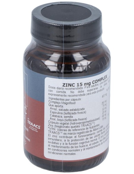 Terranova Zinc 15 Mg Complex 50 Cápsulas