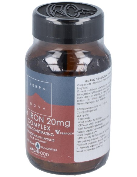 Terra Nova Hierro Bisciglinato 20Mg 100Caps