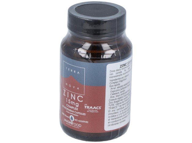 Terranova Zinc 15 Mg Complex 50 Cápsulas