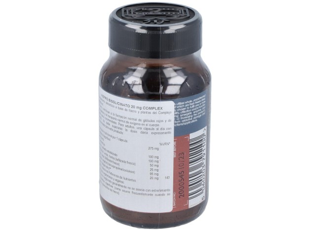 Terra Nova Hierro Bisciglinato 20Mg 100Caps
