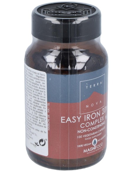 Terra Nova Hierro Bisciglinato 20Mg 100Caps