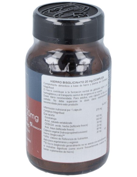 Terra Nova Hierro Bisciglinato 20Mg 100Caps