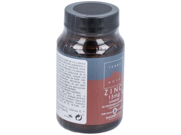 Terranova Zinc 15 Mg Complex 50 Cápsulas