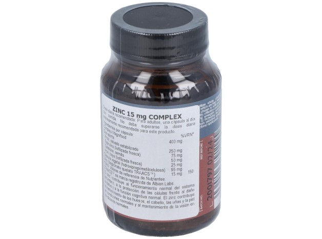 Terranova Zinc 15 Mg Complex 50 Cápsulas