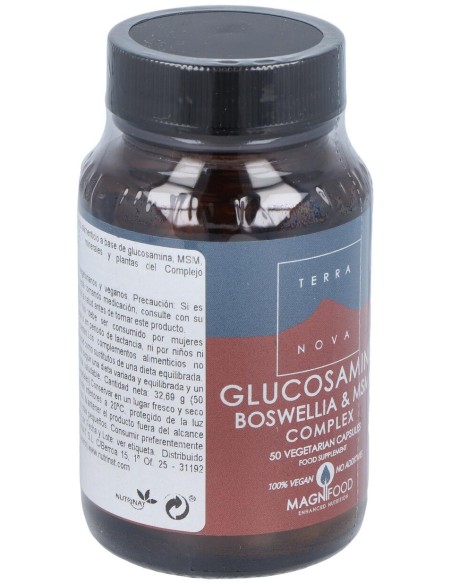 Glucosamina,Boswelia Y Msm Complex 50Vcap.
