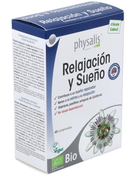 Physalis Relajación Y Sueño Bio 45 Comprimidos