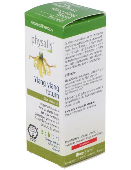 Physalis Aceite Esencial De Ylang Ylang Bio 10Ml
