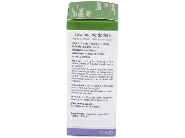 Esencia Lavanda Verdadera 30Ml. Bio