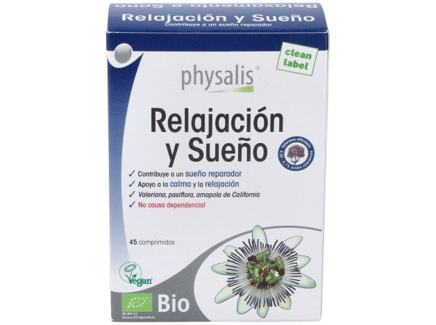 Physalis Relajación Y Sueño Bio 45 Comprimidos