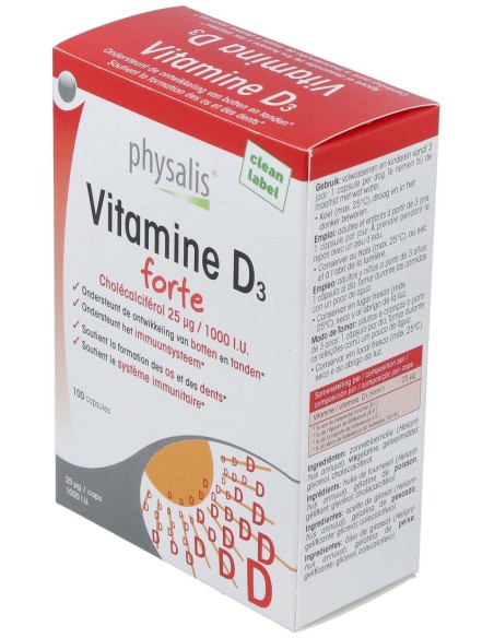 Physalis Vitamina D3 Forte 100Caps