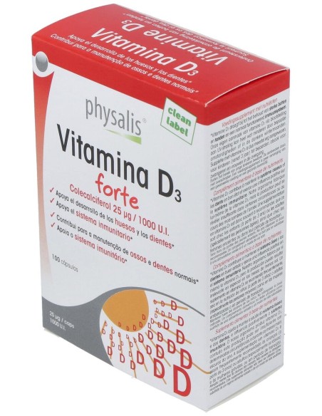 Physalis Vitamina D3 Forte 100Caps
