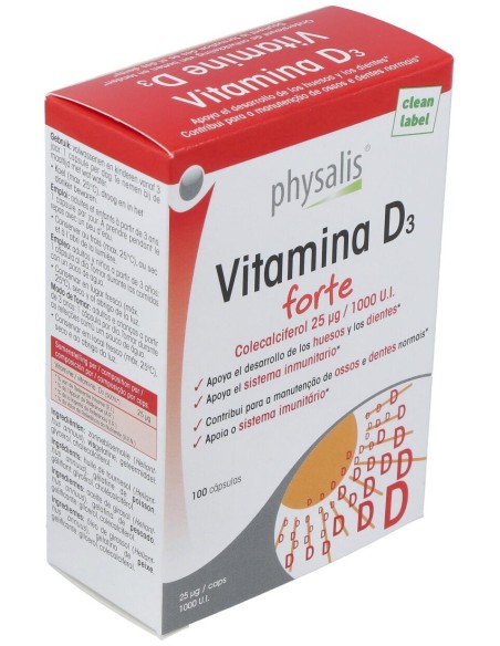 Physalis Vitamina D3 Forte 100Caps