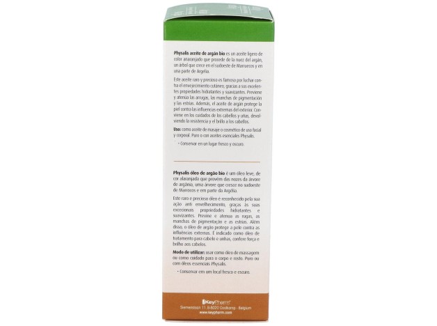 Physalis Aceite Vegetal De Argán Bio 100Ml