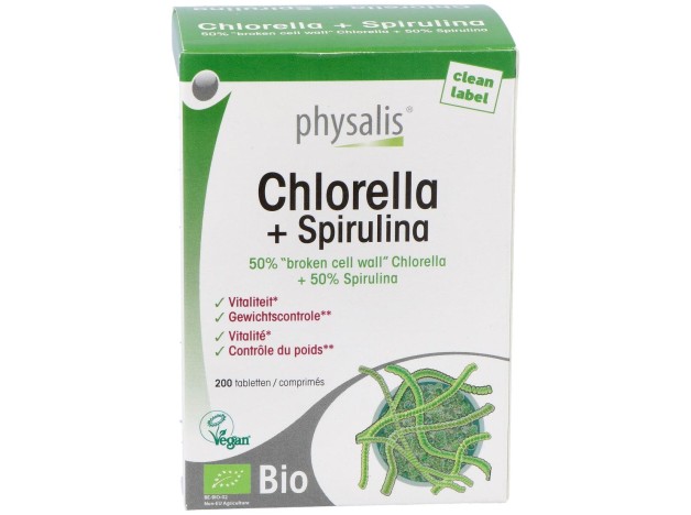 Physalis Chlorella Y Espirulina Bio 200Comp