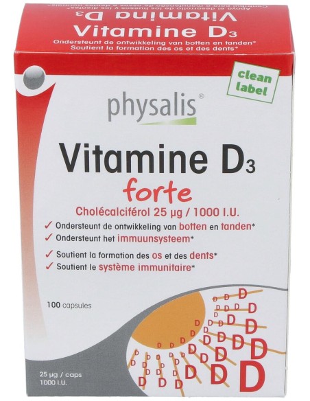 Physalis Vitamina D3 Forte 100Caps