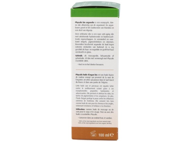 Physalis Aceite Vegetal De Argán Bio 100Ml