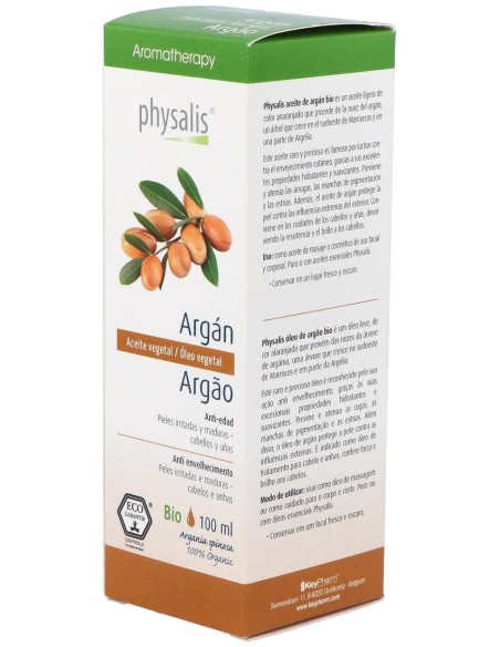 Physalis Aceite Vegetal De Argán Bio 100Ml