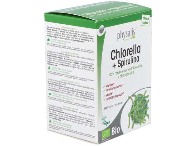 Physalis Chlorella Y Espirulina Bio 200Comp