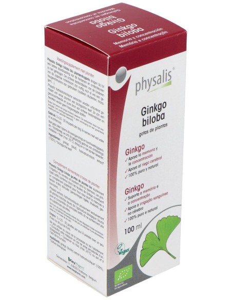 Physalis Ginkgo Biloba Extracto Hidroalcoholico Bio 100Ml