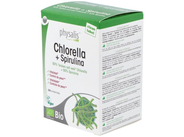 Physalis Chlorella Y Espirulina Bio 200Comp