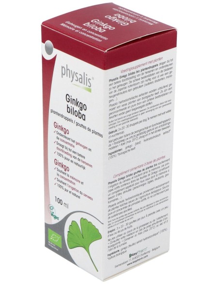 Physalis Ginkgo Biloba Extracto Hidroalcoholico Bio 100Ml