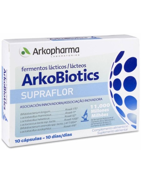 Arkopharma Arkobiotics Supraflor Adultos 10Caps