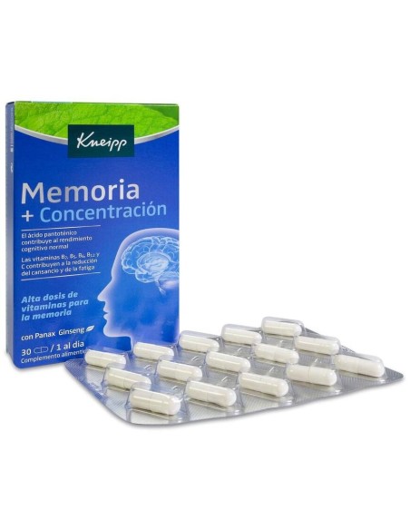 Kneipp Memoria Y Concentración, 30 Cápsulas