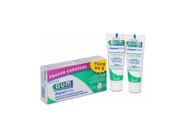 Pack Gum Original White Pasta Dentífrica, 2 Uds