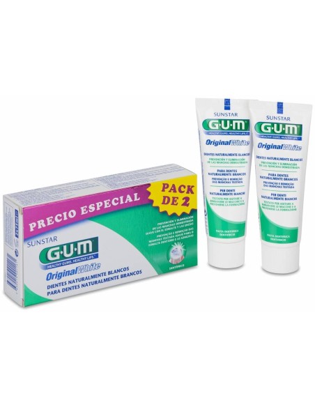 Pack Gum Original White Pasta Dentífrica, 2 Uds