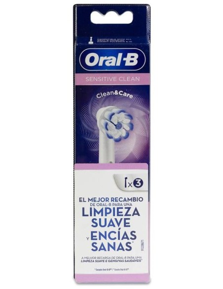 Oral-B Sensi Ultrathin Recambio Cepillo Dental Eléctrico, 3 Uds