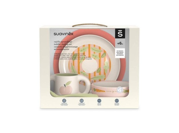 Suavinex Vajilla De Aprendizaje Rosa +6 Meses,...